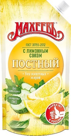 Maheev Salatdressing "Postniy"mit Zitronensaft 190g