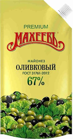 Maheev Mayonnaise mit Olivenöl 380g / Махеев Майонез оливковый 380г